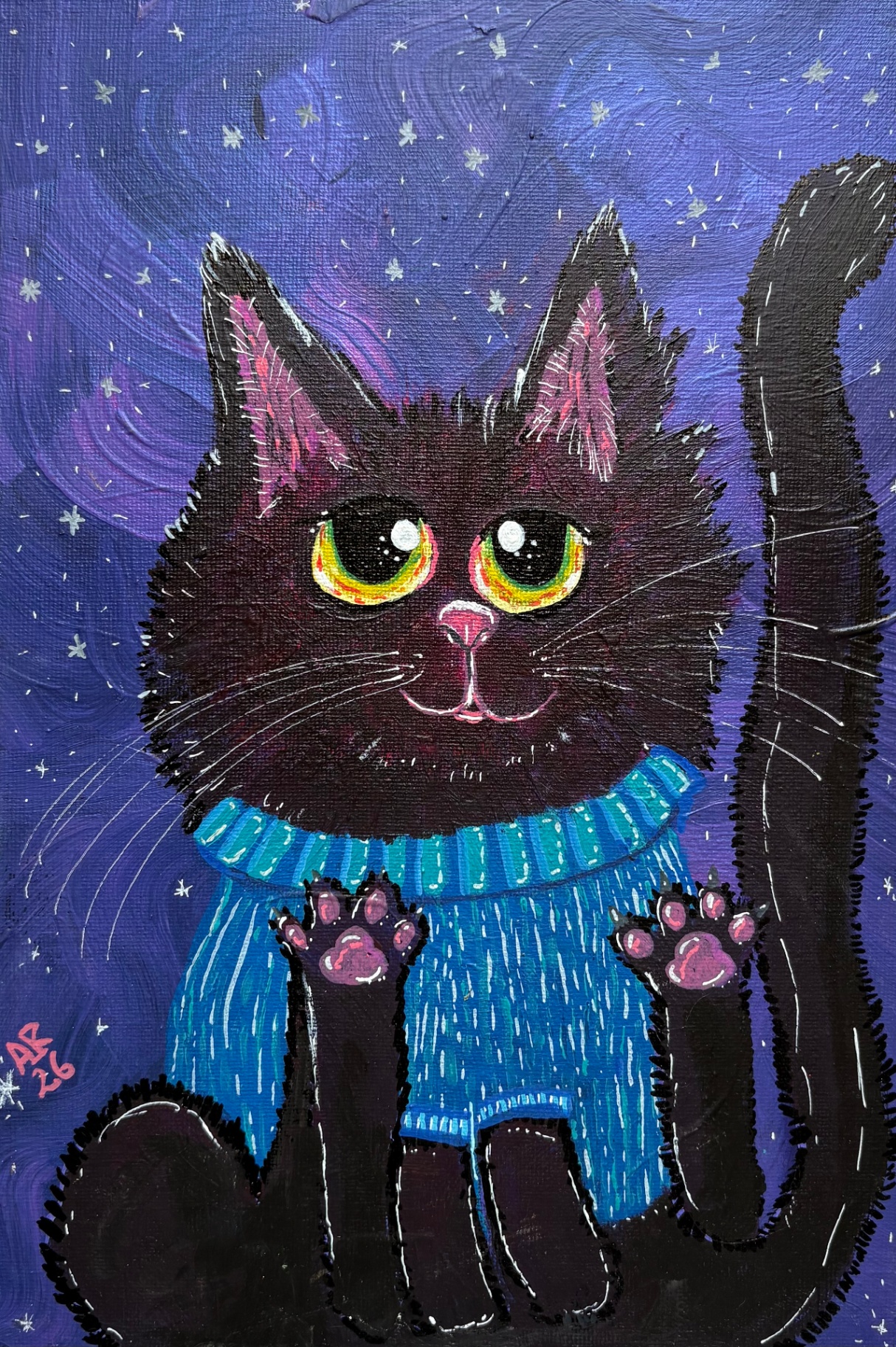 Print · Gato negro